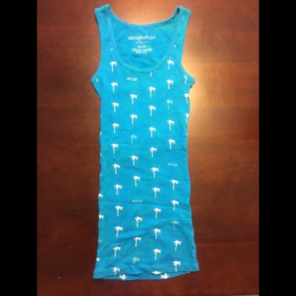 Aeropostale Palm-Tree Tank Top